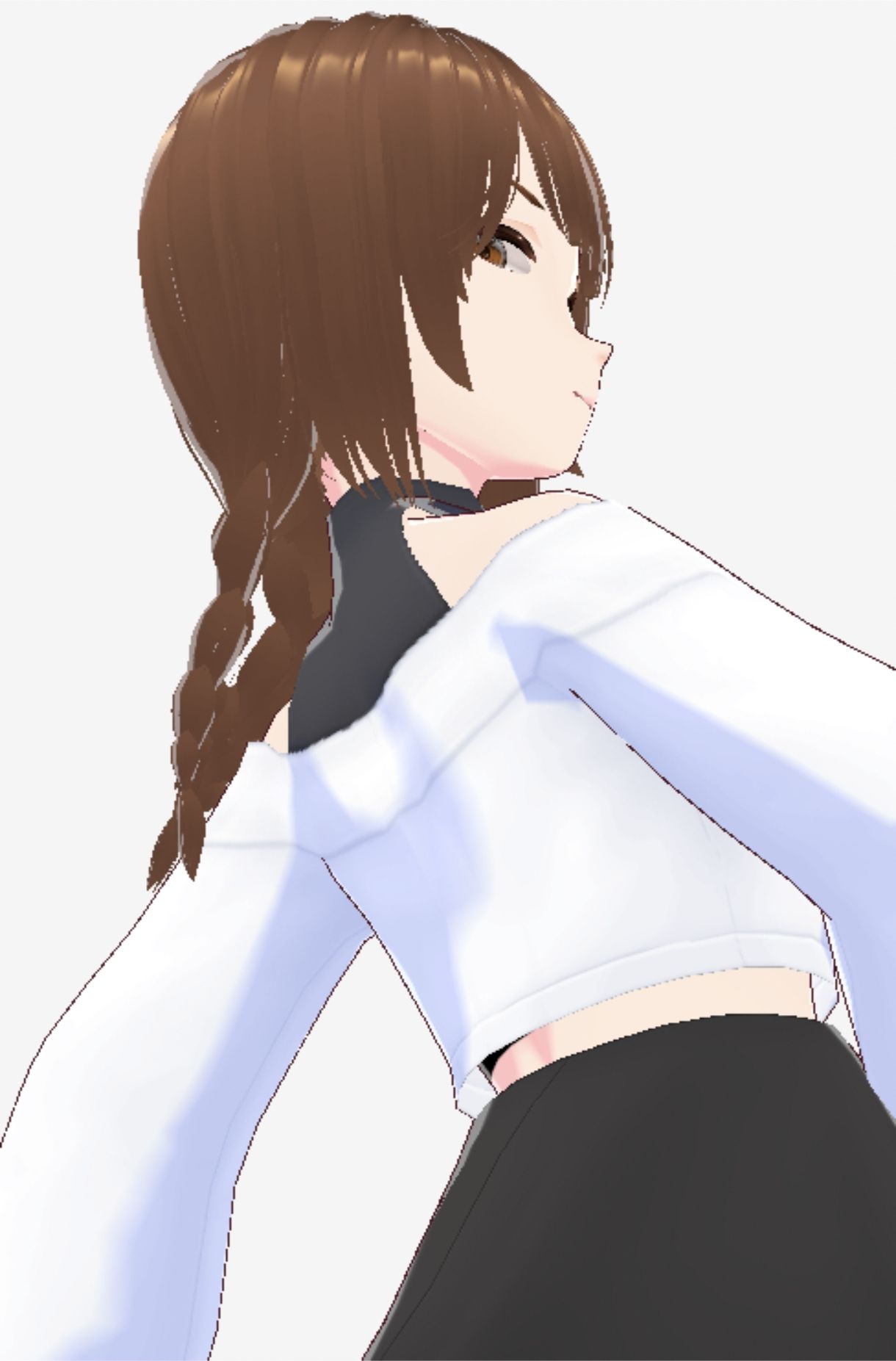 ツンデレっぽい巨乳のお姉さん（セリフなし  3DCGモデル  イラスト集） - サンプル画像 9