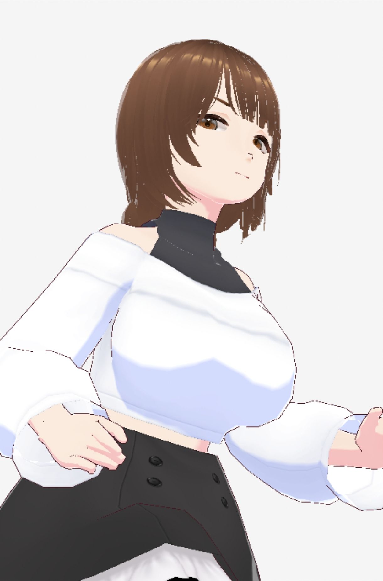 ツンデレっぽい巨乳のお姉さん（セリフなし  3DCGモデル  イラスト集） - サンプル画像 10
