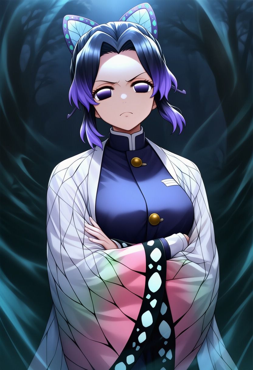 胡蝶し●ぶ vs ぬるぬる触手 - サンプル画像 1