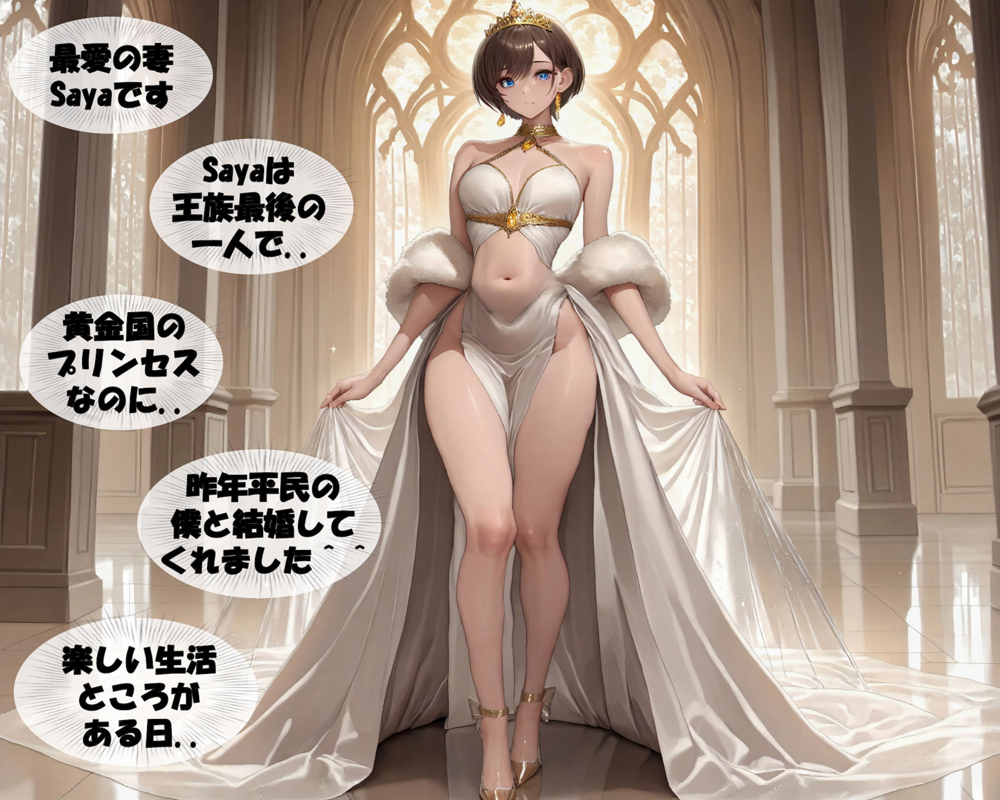 【動画28分】人妻Sayaの変態日記/プリンセス＆女戦士/敗戦恥辱拷問編 - サンプル画像 1