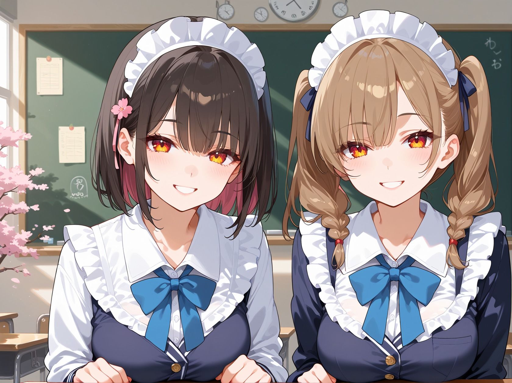 エロメイド学園4 生徒の性処理に明け暮れる教師性活 - サンプル画像 1