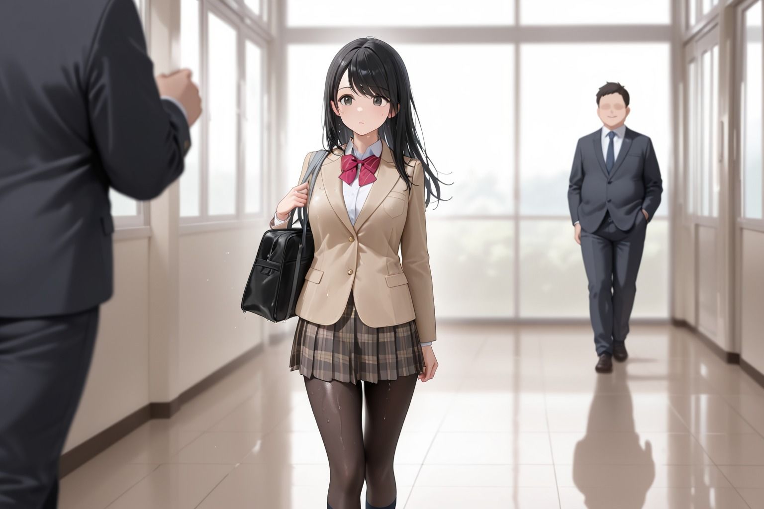 清楚な女子校生は、評判最悪な教師の性教育に侵される - サンプル画像 5