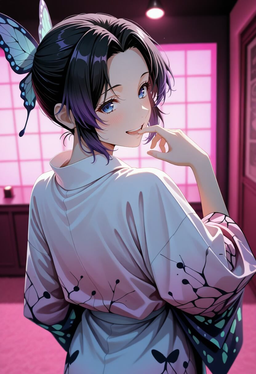 社会人コスプレイヤーの秘密ラブホ撮影会 胡蝶し〇ぶ編 - サンプル画像 2