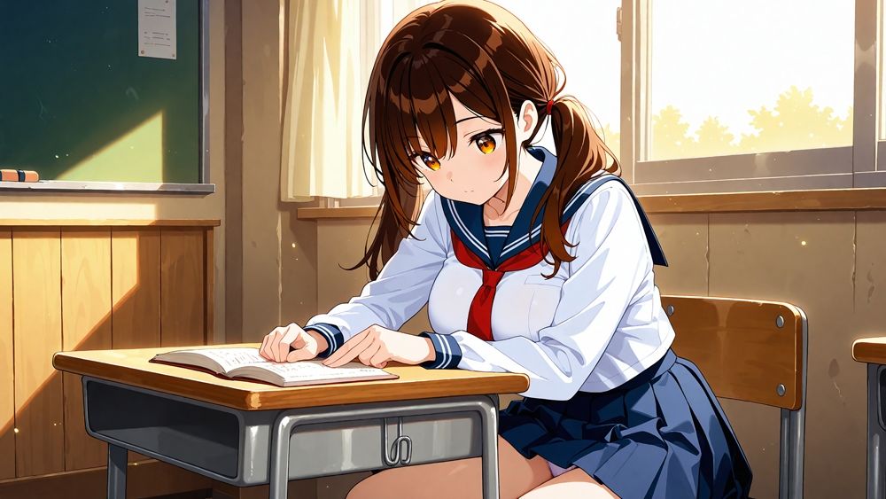 【4K】紫髪ツイン茶髪の爆乳水泳部員が新任コーチと孕ませレッスン - サンプル画像 3