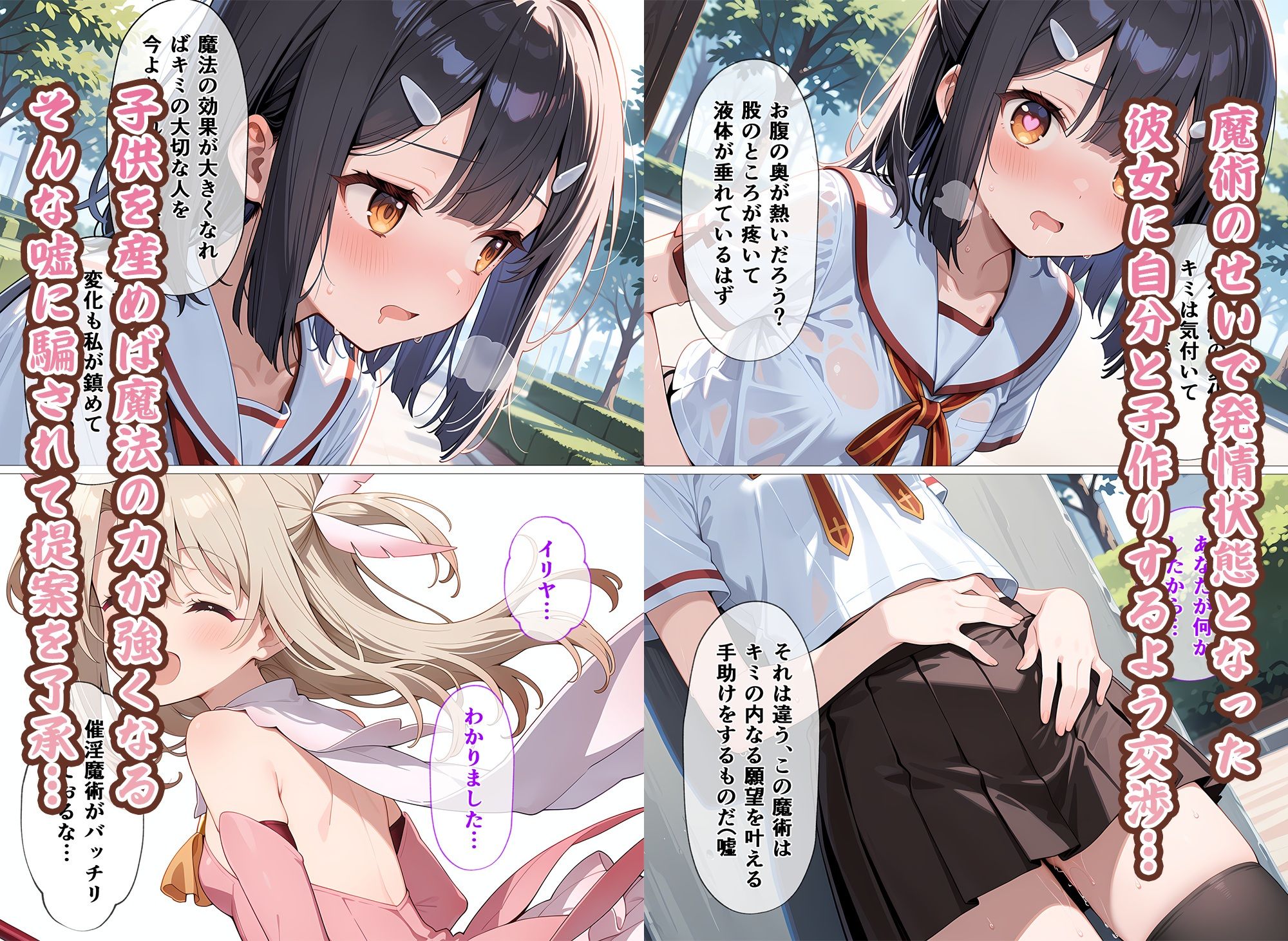 魔法少女母になる  〜美〇・エーデル〇ェルト〜 - サンプル画像 2