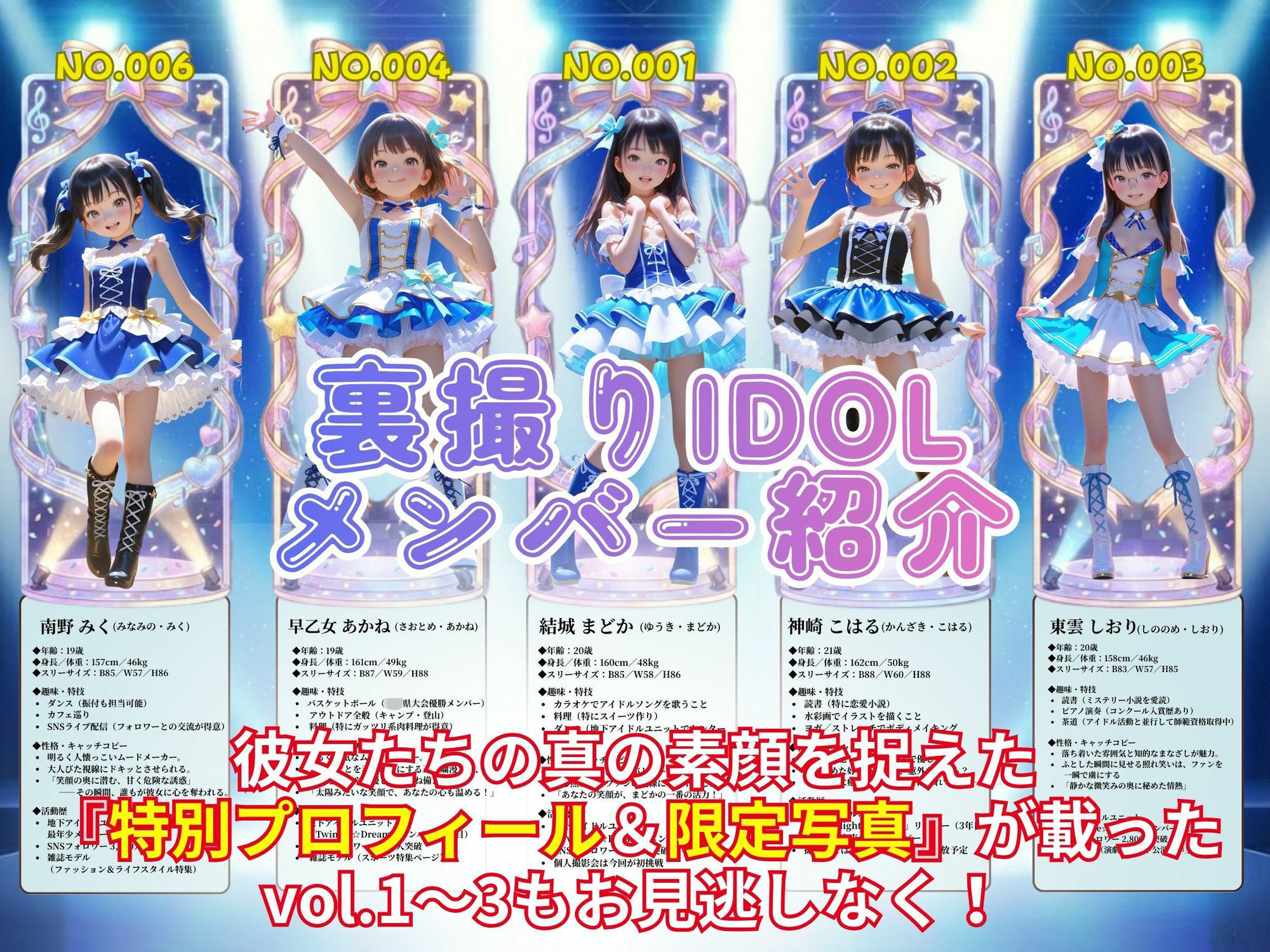 裏撮りIDOL vol.8 〜スポットライトの裏側、5人の真実〜 - サンプル画像 1