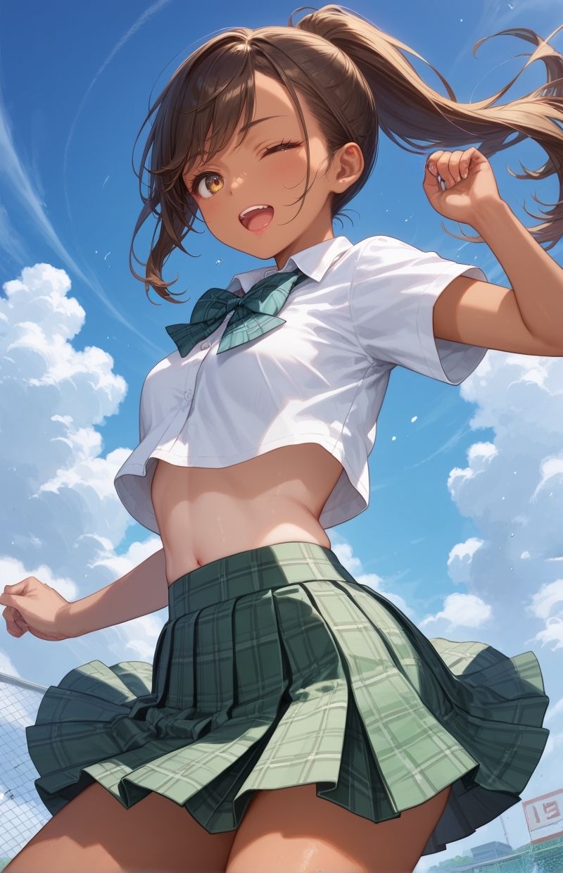 グラビア＆裏画像 JKアイドル 小島なつき - サンプル画像 1