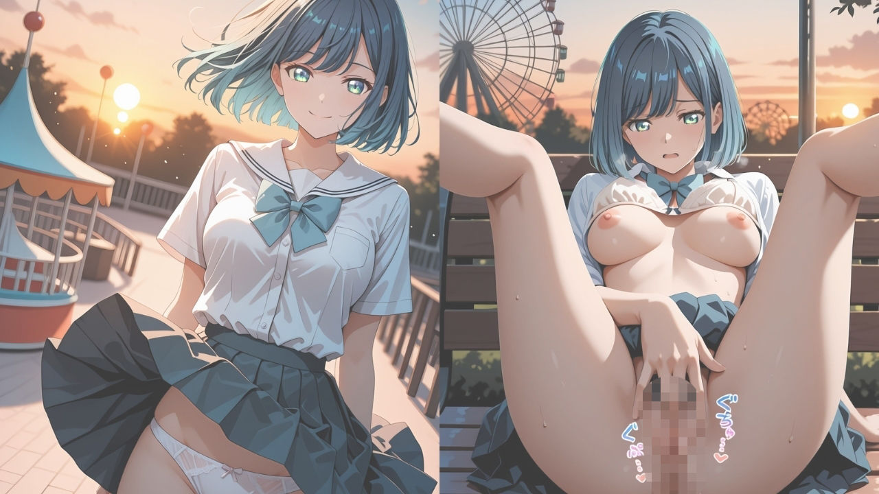 【ミダレ。Ep20】抗えない快楽に沈めたい 遊園密恋:黒川あ〇ね編 快楽堕ち序章500枚CG集 - サンプル画像 2