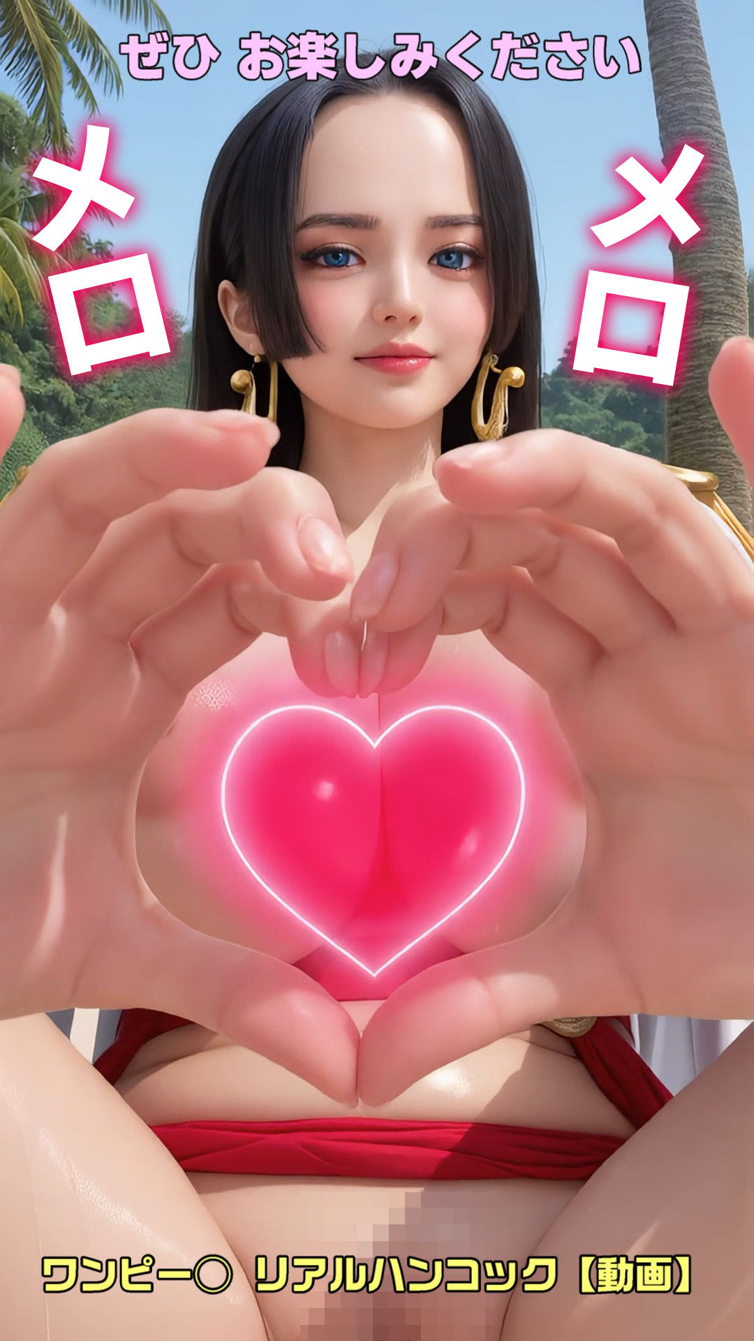 ワンピー○ リアルハンコック【動画】メロメロメロウ - サンプル画像 9