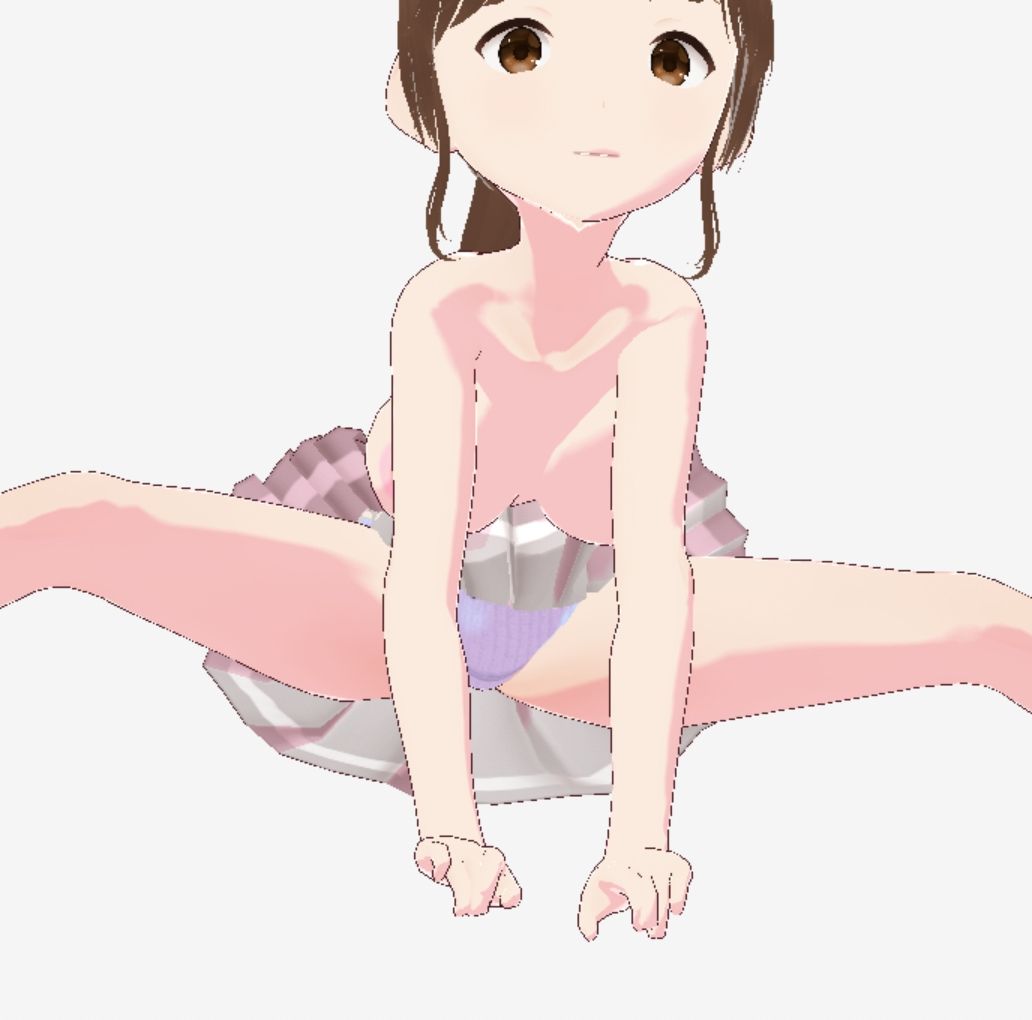 グレーと茶色の真ん中のような色の服のお姉さん（セリフなし  3DCGモデル  イラスト集） - サンプル画像 10