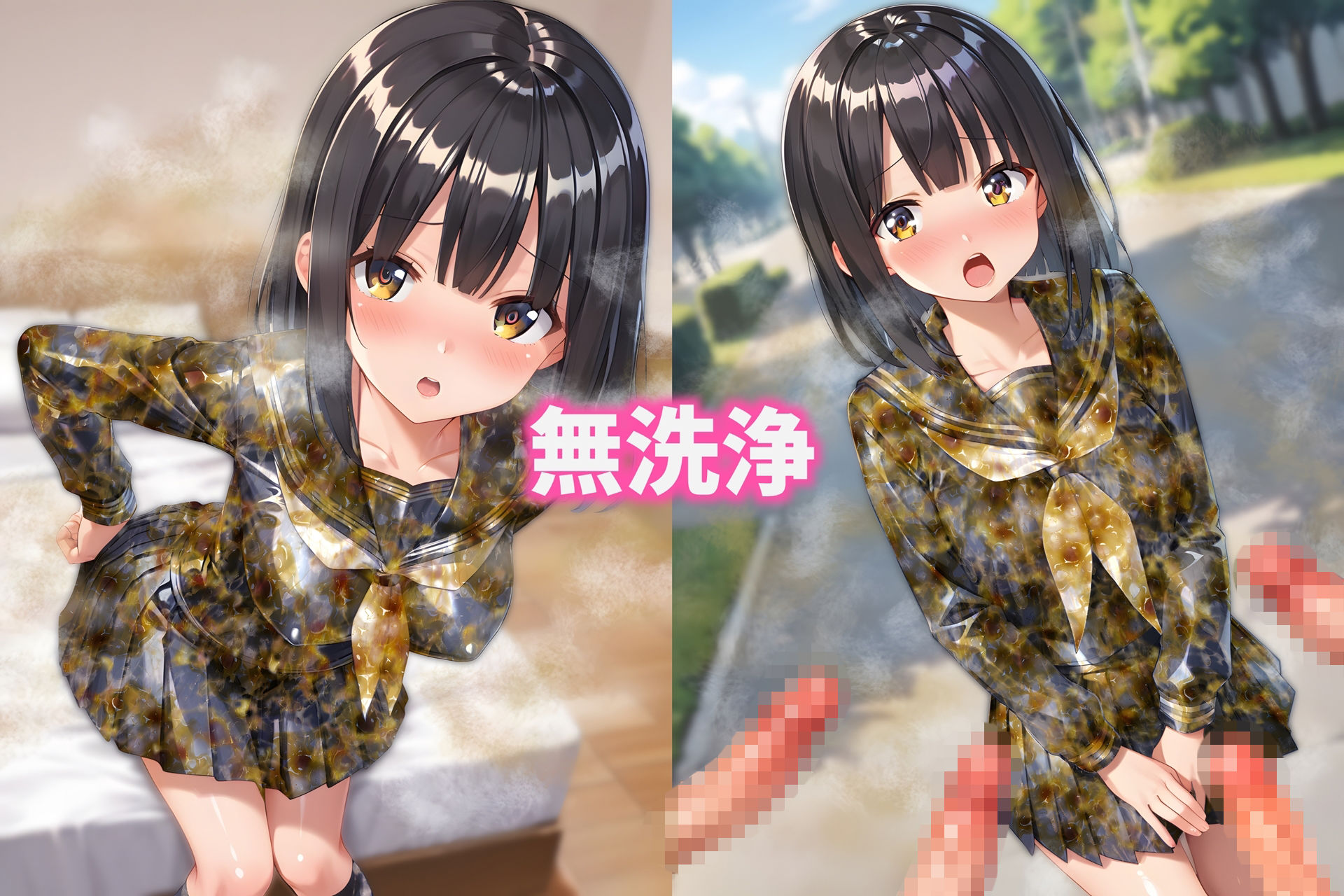 セーラー服ぶっかけ無洗浄 - サンプル画像 3
