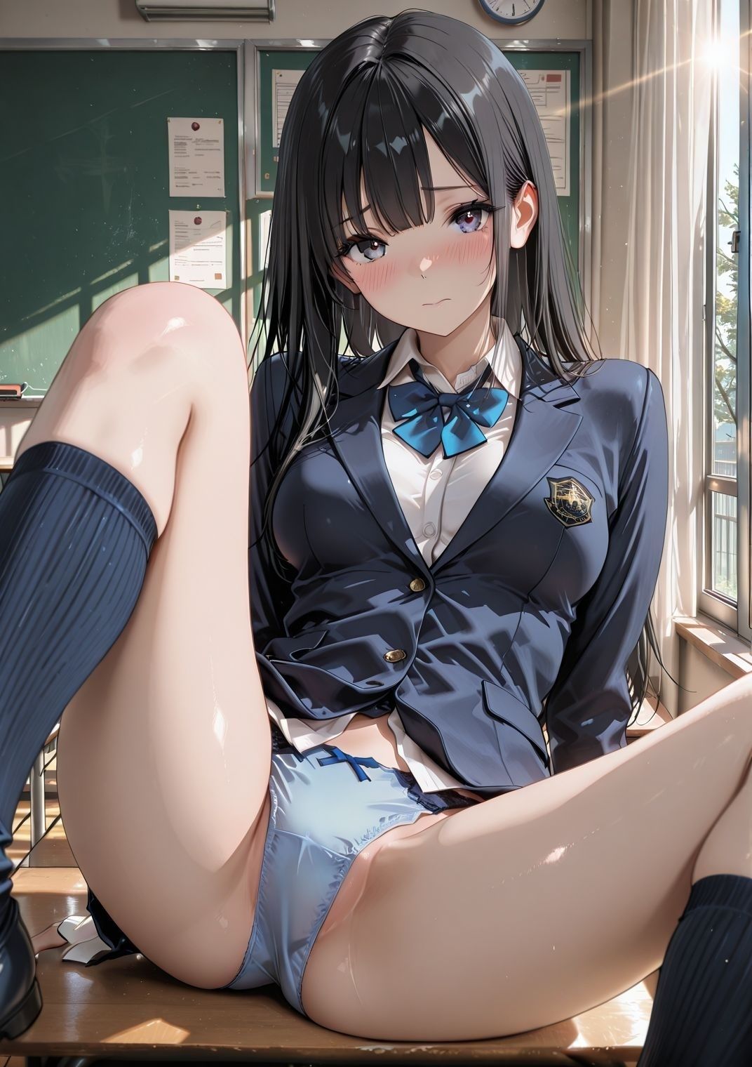 黒髪清楚なお嬢様JKと放課後、熱烈性交 - サンプル画像 2