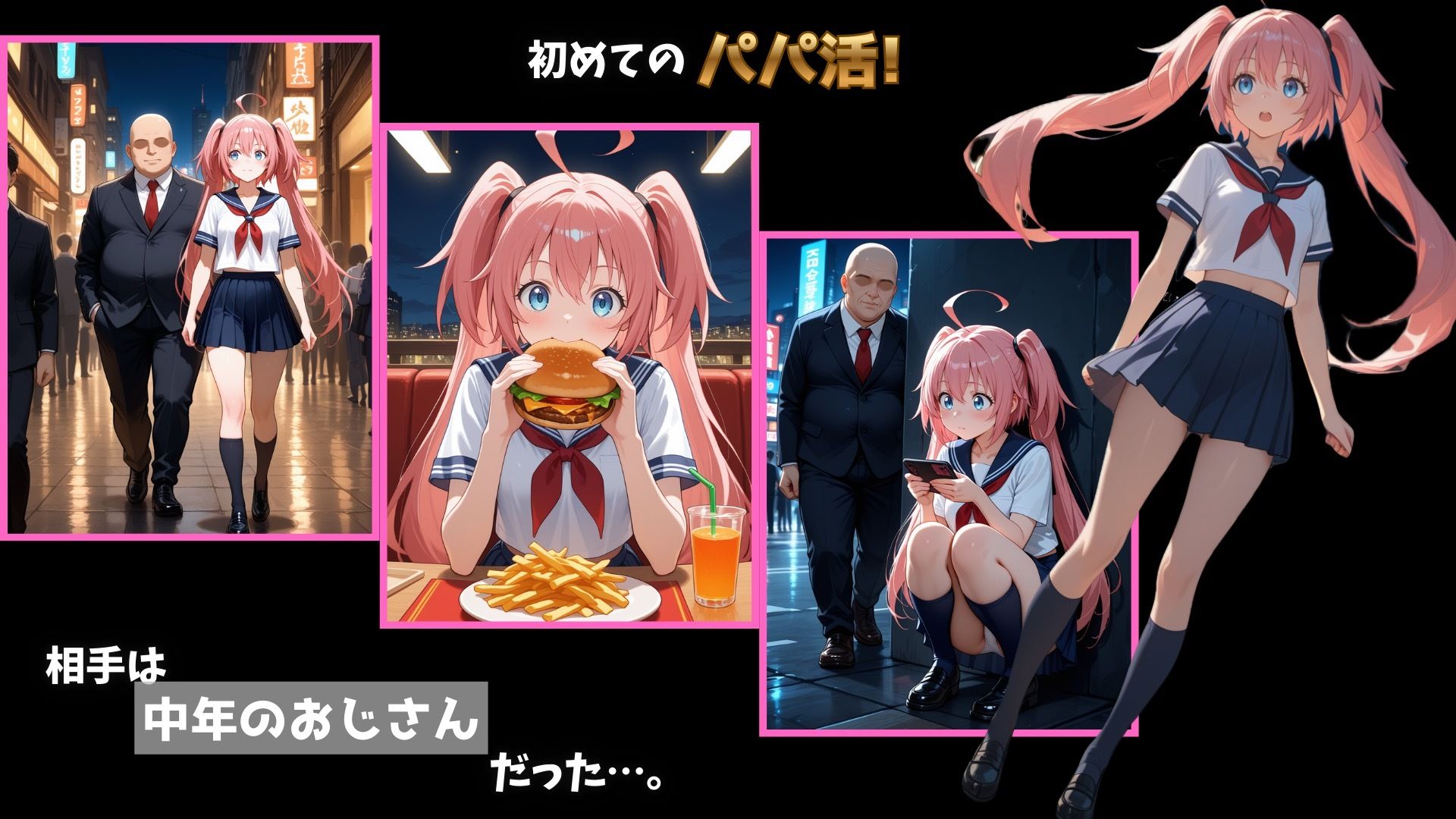 転生JKミ◯ムのパパ活夜話〜最強ドラゴン姫が冴えない絶倫おじさんにトロけさせられ完全メス堕ち〜 - サンプル画像 3