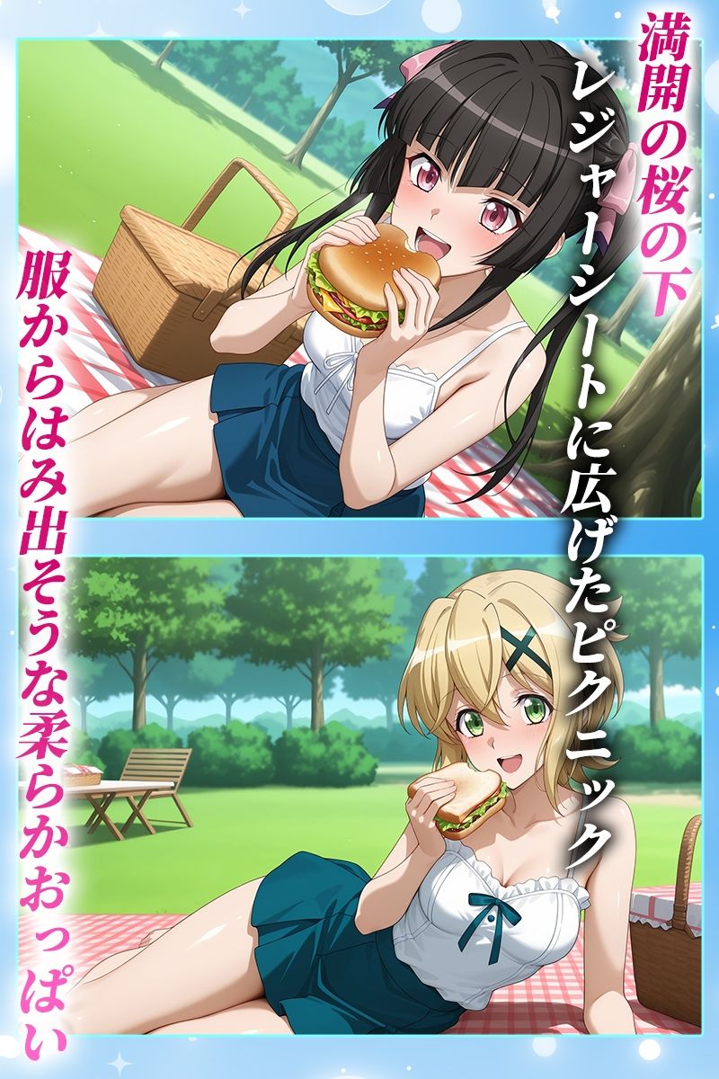 花よりマンコ〜桜の木の下で美少女とイチャラブセックス！  フォギア編 - サンプル画像 1