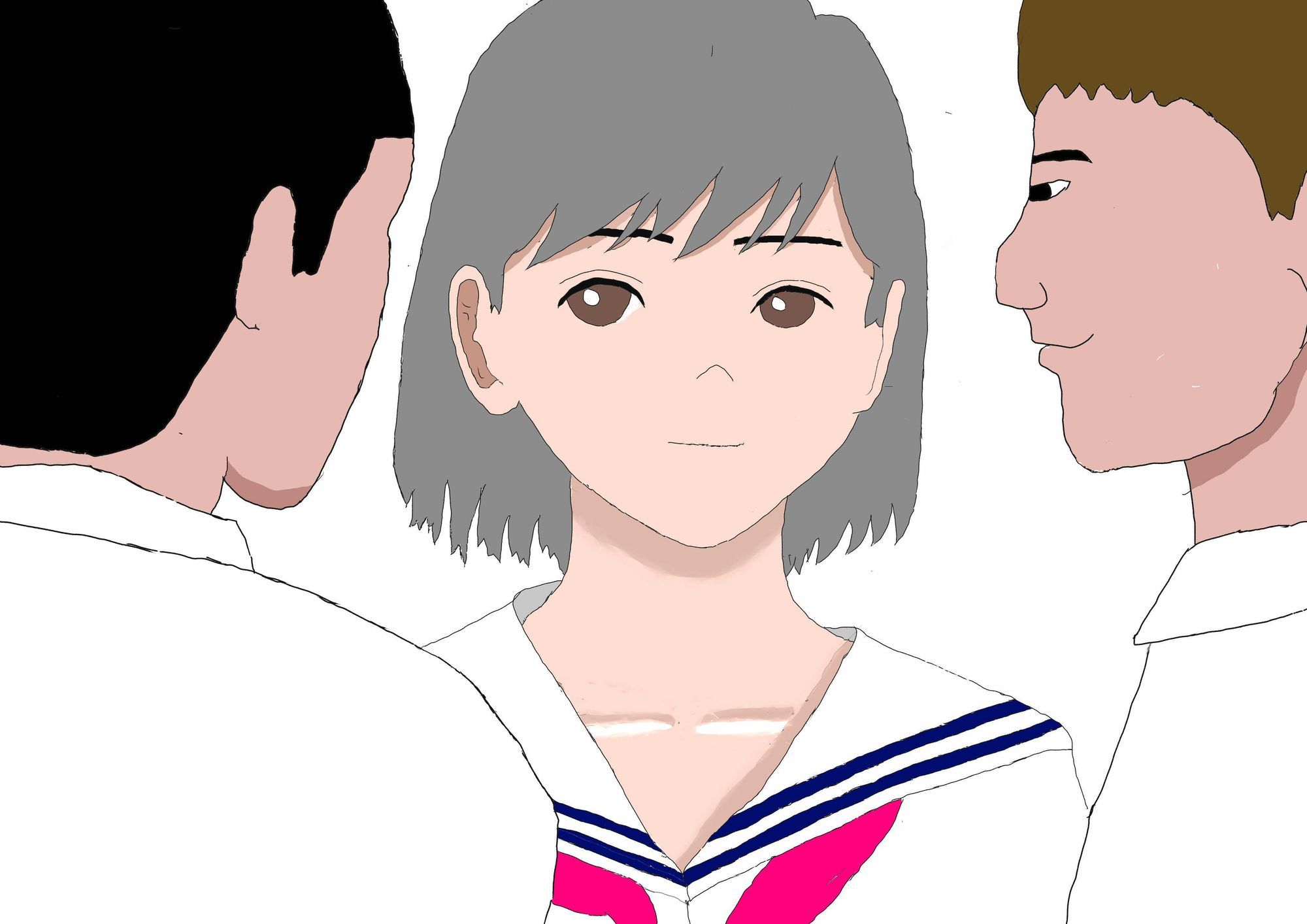 校庭の片隅で - サンプル画像 1