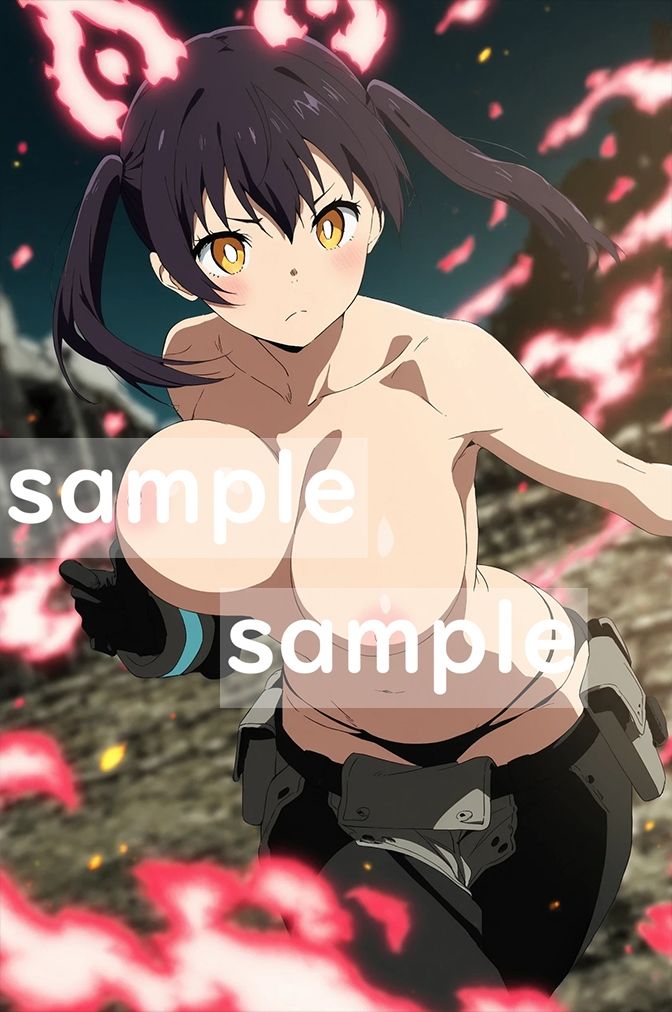 【揺れるおっぱい動画付】炎炎●消防隊 限界突破Ver - サンプル画像 1