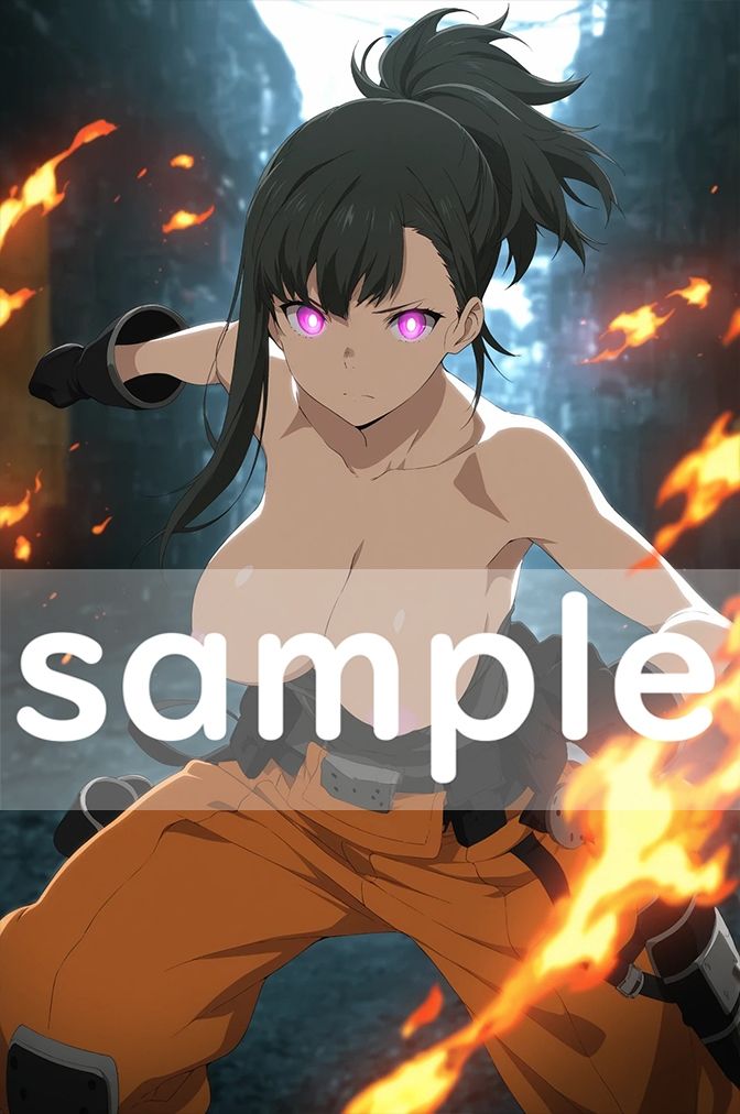 【揺れるおっぱい動画付】炎炎●消防隊 限界突破Ver - サンプル画像 3