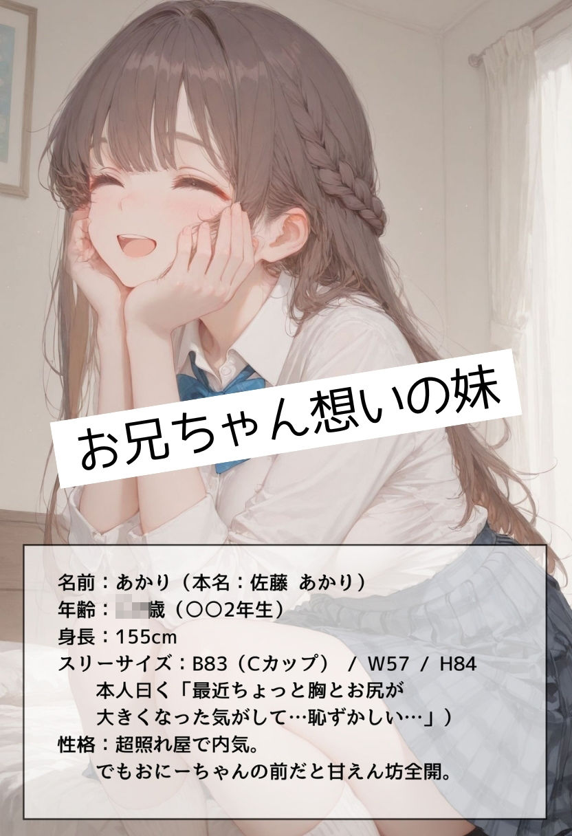 女子校生の妹と愛のある中出しドロドロセックス - サンプル画像 1