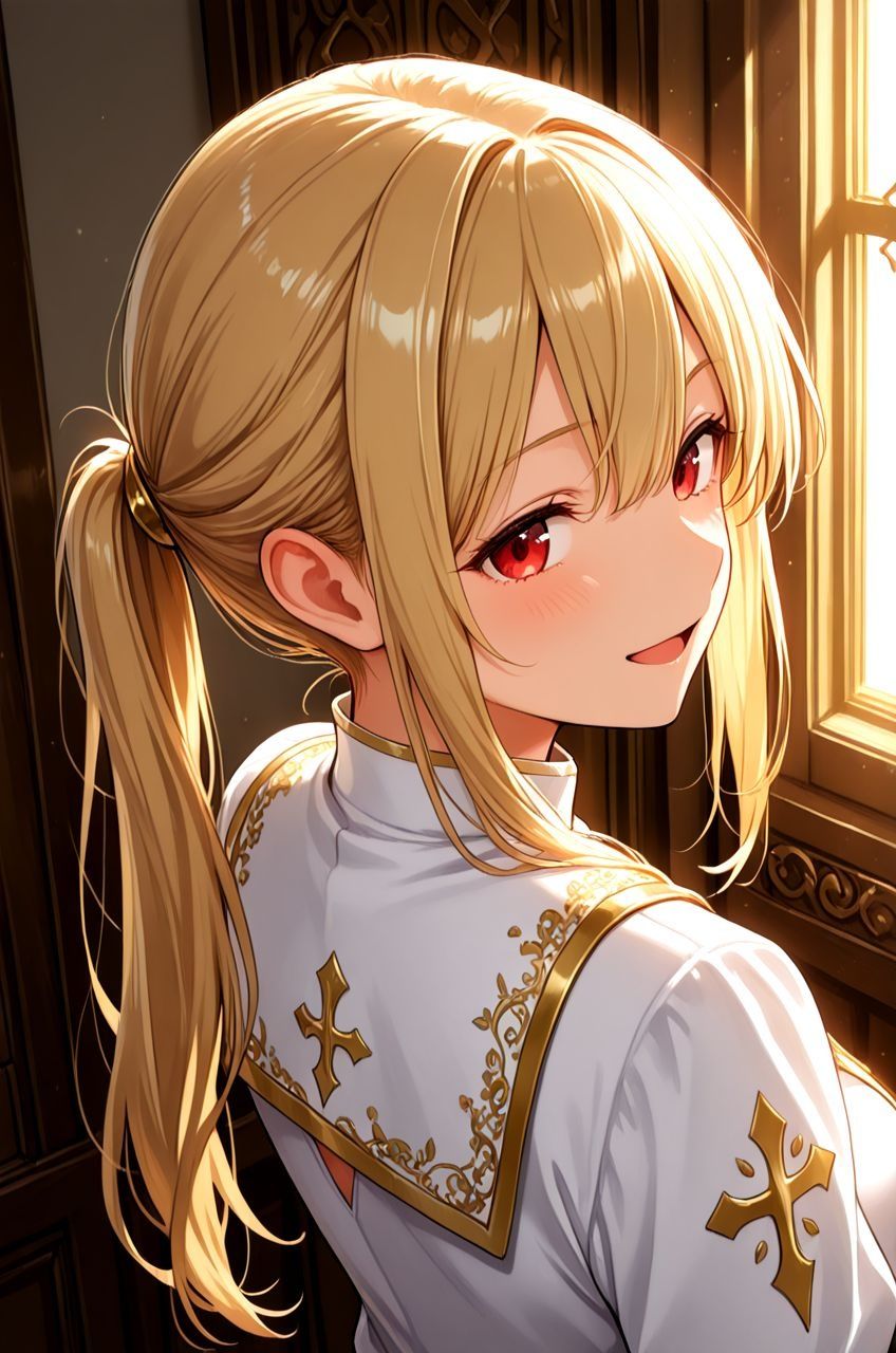 えろえろ教の聖女ちゃん、教会を守るため変態寄付者の悩めるちんぽを身体でご奉仕するお話 - サンプル画像 1