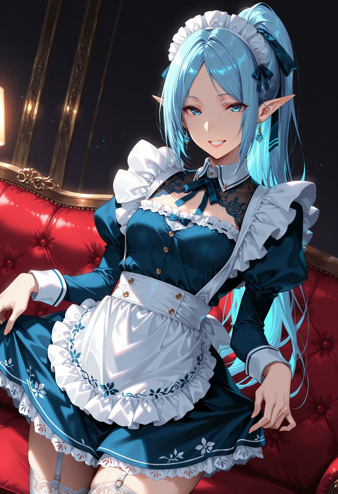 エルフのメイドさん熱烈ご奉仕8 - サンプル画像 2