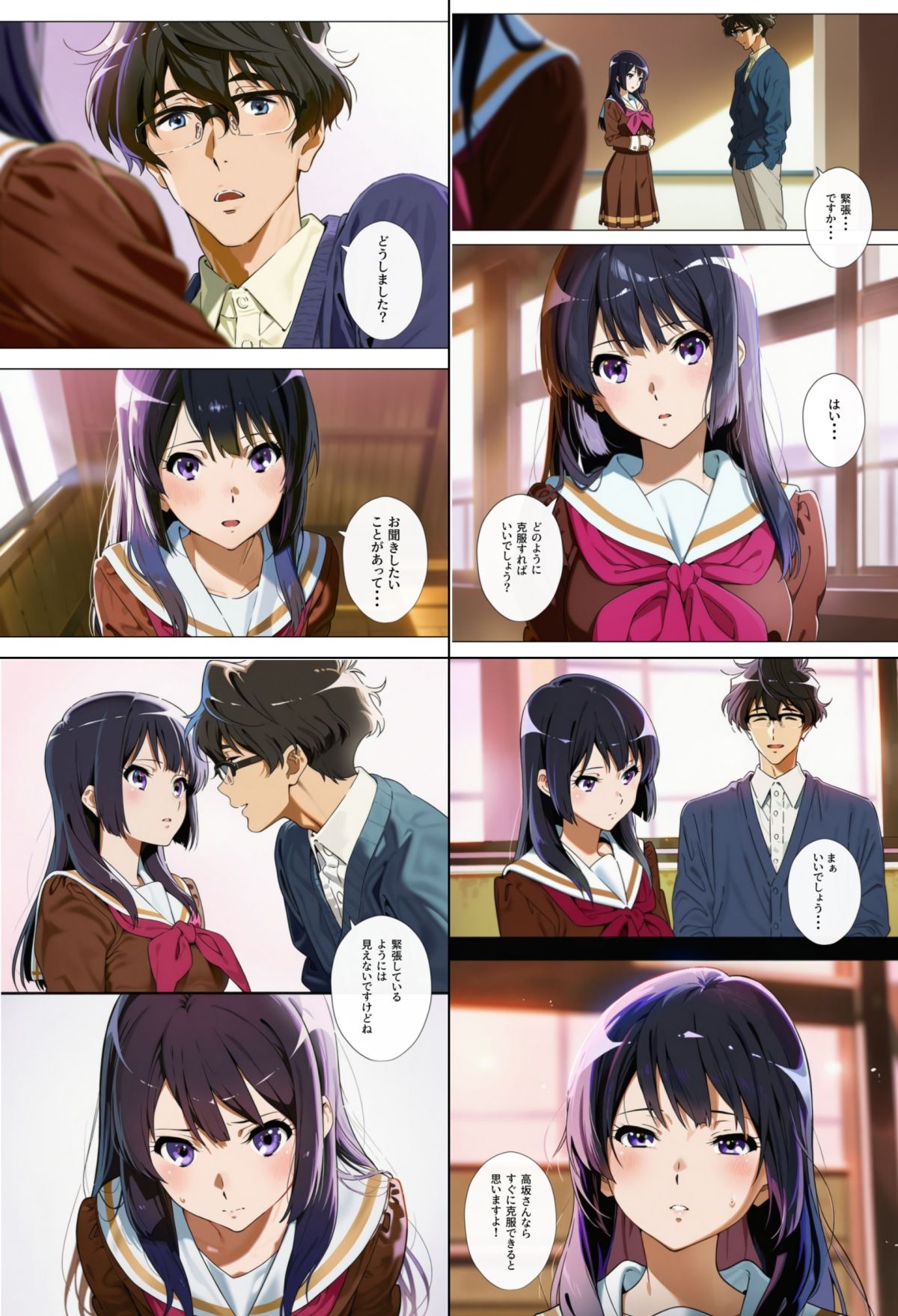 ヒロインえっち -高坂〇奈・田中あ〇か- - サンプル画像 1