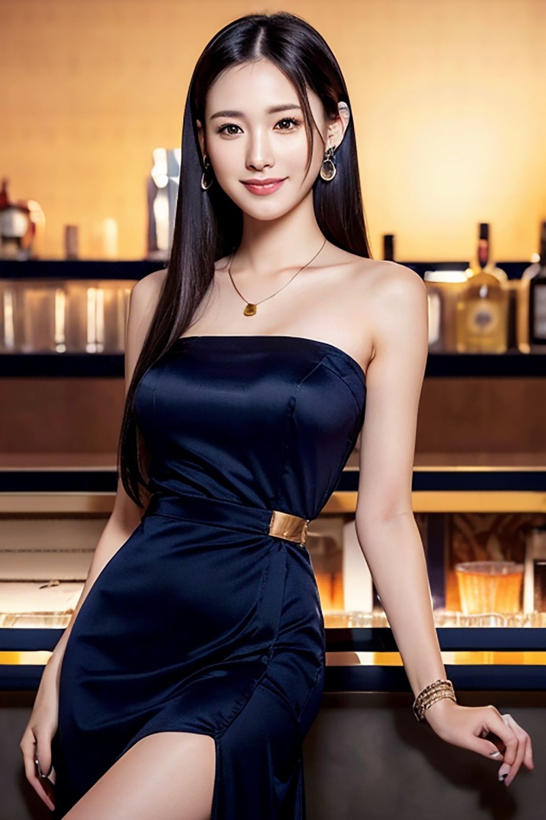 AI Night Lounge Beauty 3 - サンプル画像 8