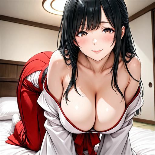 巨乳×巫女 - サンプル画像 5