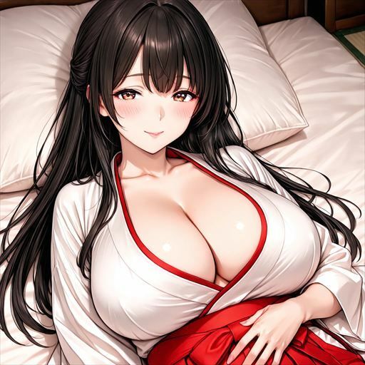 巨乳×巫女 - サンプル画像 6
