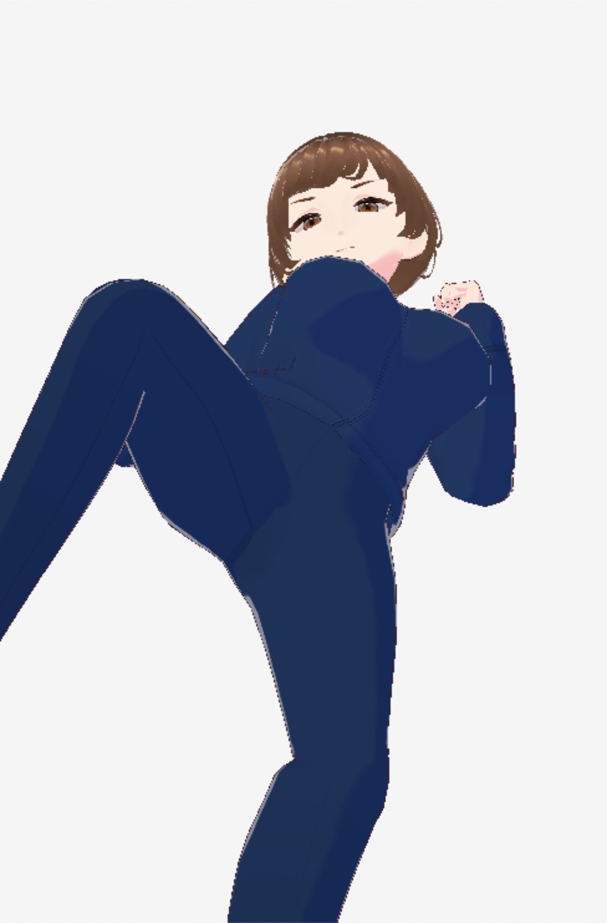 格闘好きな巨乳のジャージ姿のお姉さん（セリフなし  3DCGモデル  イラスト集） - サンプル画像 4