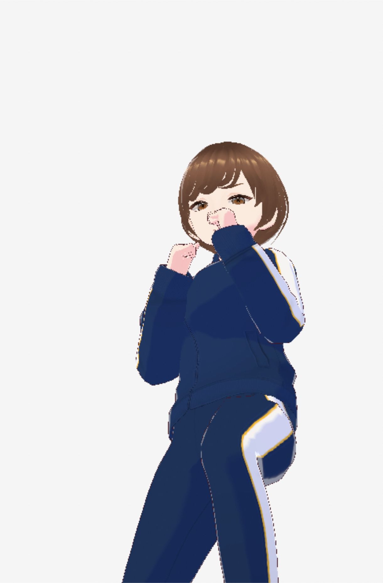 格闘好きな巨乳のジャージ姿のお姉さん（セリフなし  3DCGモデル  イラスト集） - サンプル画像 6