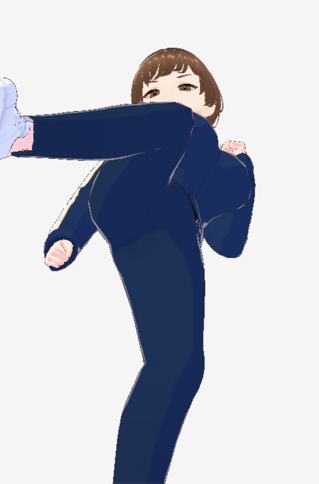 格闘好きな巨乳のジャージ姿のお姉さん（セリフなし  3DCGモデル  イラスト集） - サンプル画像 7