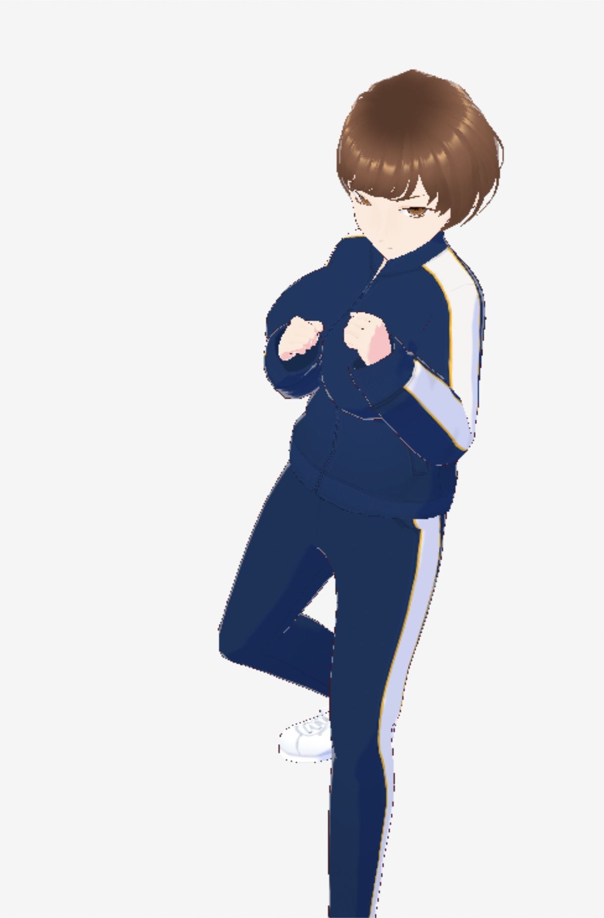 格闘好きな巨乳のジャージ姿のお姉さん（セリフなし  3DCGモデル  イラスト集） - サンプル画像 8