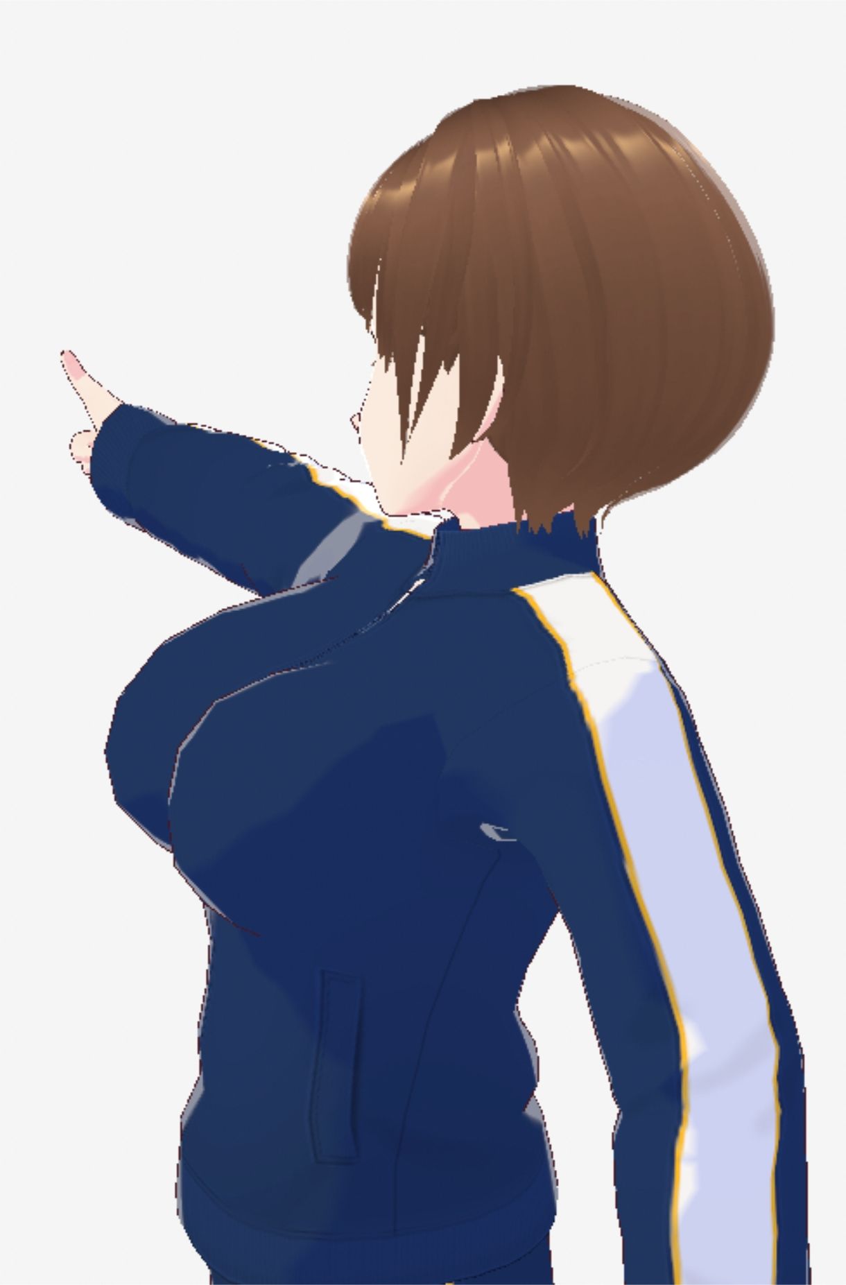 格闘好きな巨乳のジャージ姿のお姉さん（セリフなし  3DCGモデル  イラスト集） - サンプル画像 9