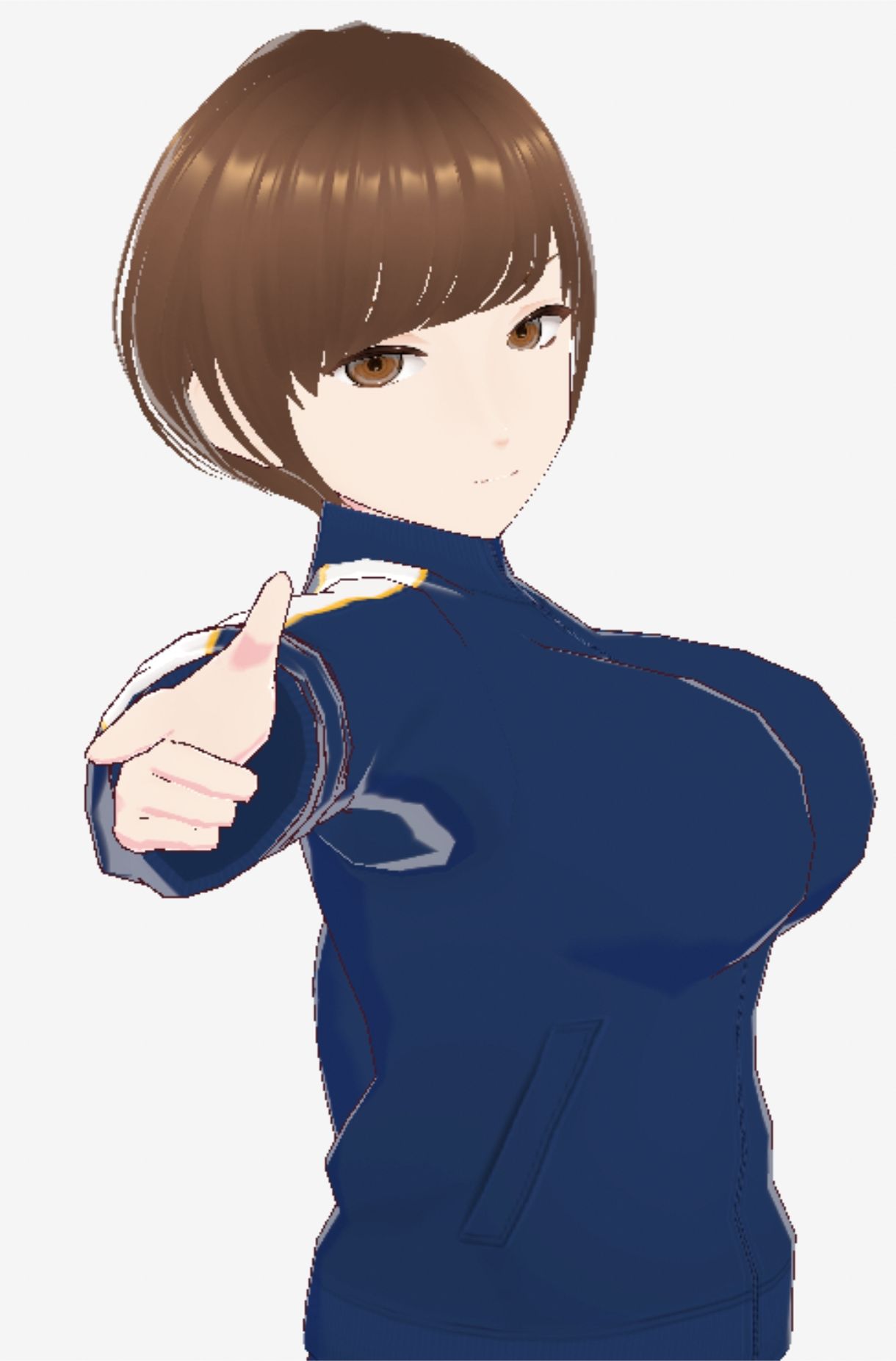 格闘好きな巨乳のジャージ姿のお姉さん（セリフなし  3DCGモデル  イラスト集） - サンプル画像 10
