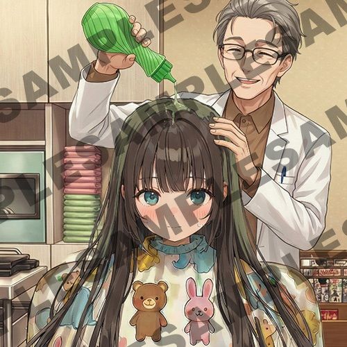 【断髪アニメ＋イラスト集＋ライトノベル】新春☆輝くフォーチュン丸刈り 2026 - サンプル画像 2