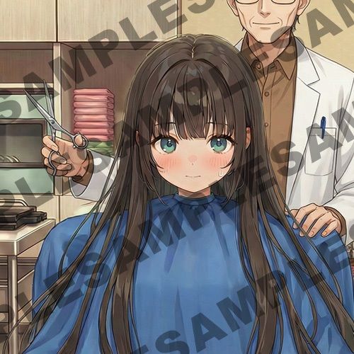 【断髪アニメ＋イラスト集＋ライトノベル】新春☆輝くフォーチュン丸刈り 2026 - サンプル画像 4