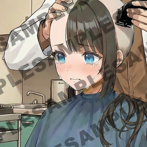 【断髪アニメ＋イラスト集＋ライトノベル】新春☆輝くフォーチュン丸刈り 2026 - サンプル画像 8