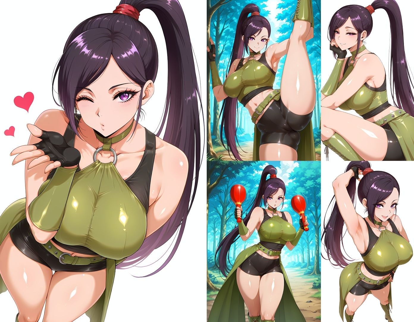 姫系女武闘家とイチャコスエッチ - サンプル画像 1