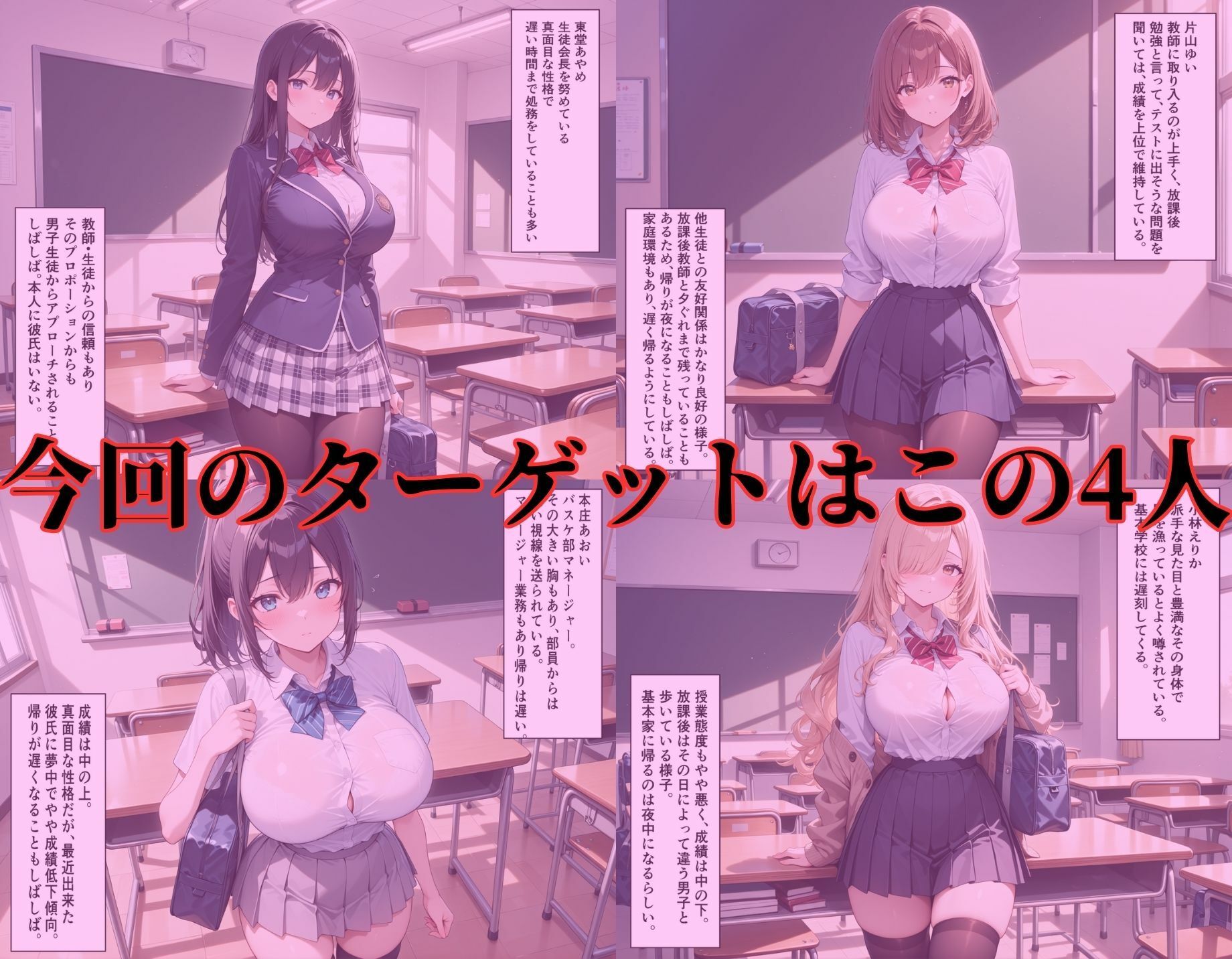 女子校生肉便器倶楽部〜トイレに拉致され集団レ●プ、拘束強●中だしされる4人の女子校生〜 - サンプル画像 1