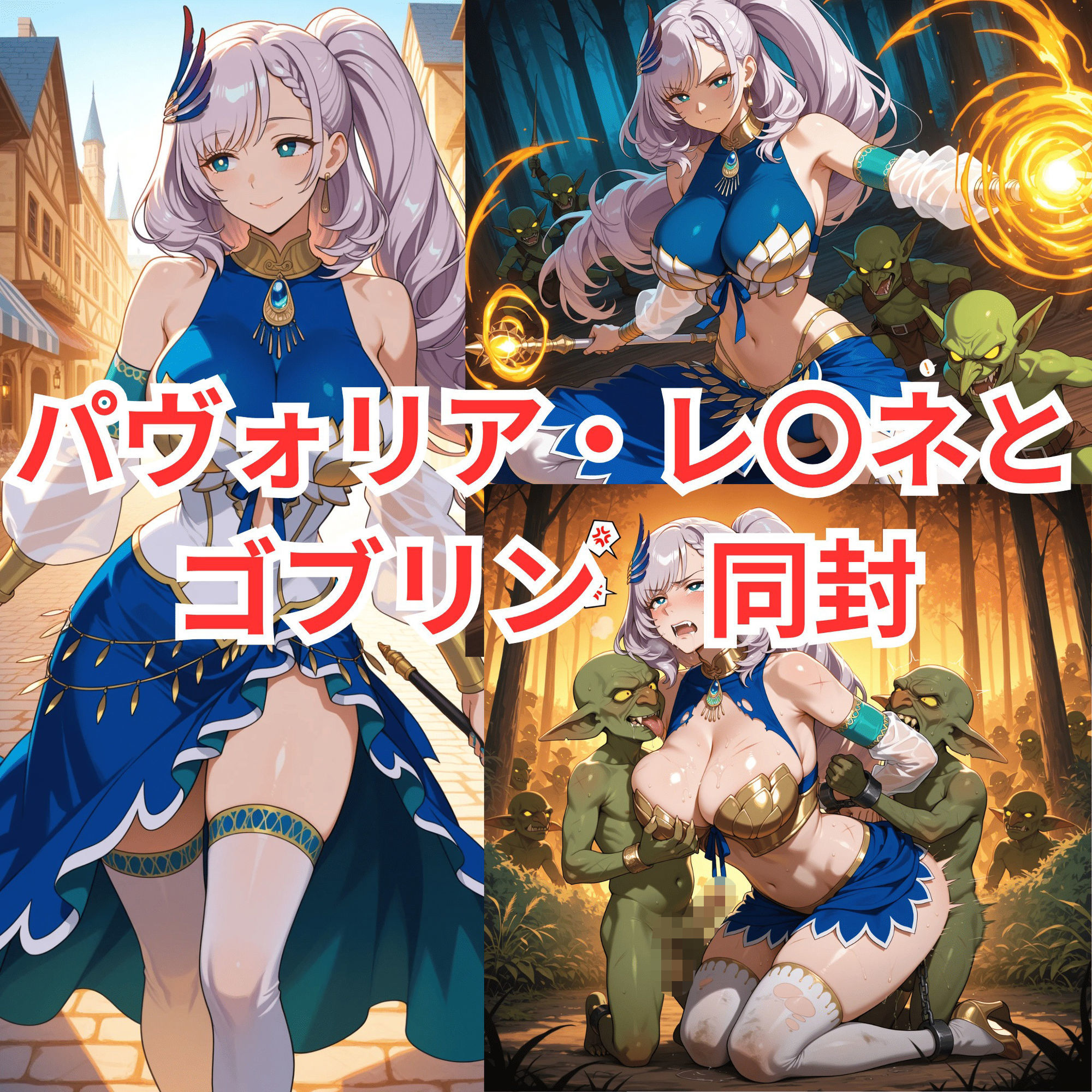 輪堂〇速の壁尻＆パヴォリア・レ〇ネとゴブリン - サンプル画像 6