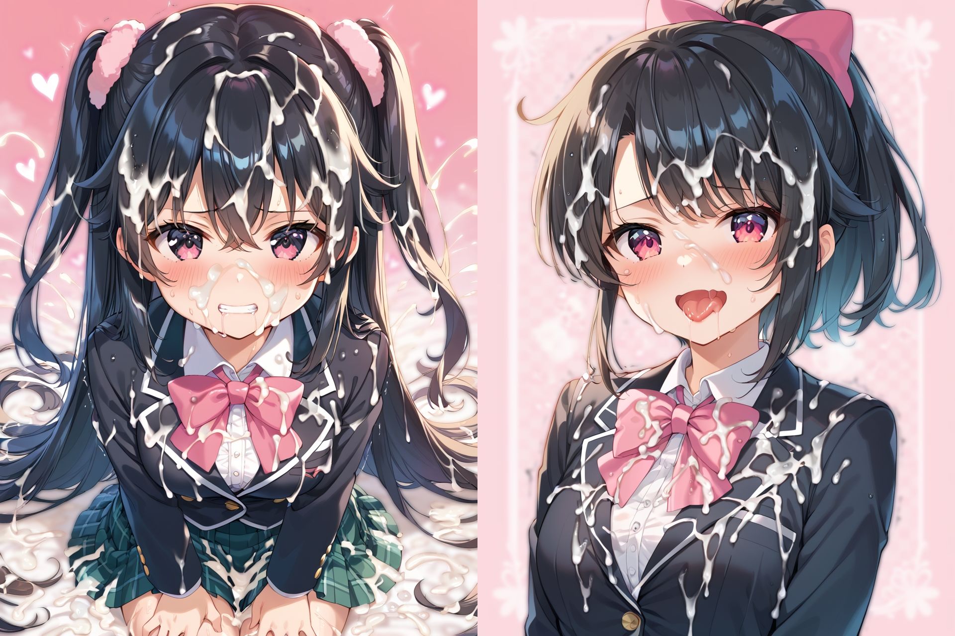 ブレザー制服ぶっかけCG集 - サンプル画像 2