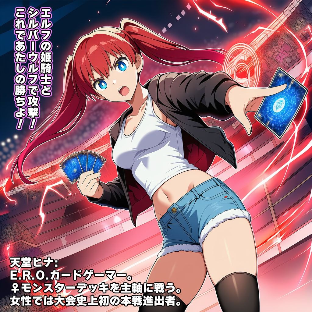 エロカードゲーマー敗北 Enhanced Reality Overflow - サンプル画像 1