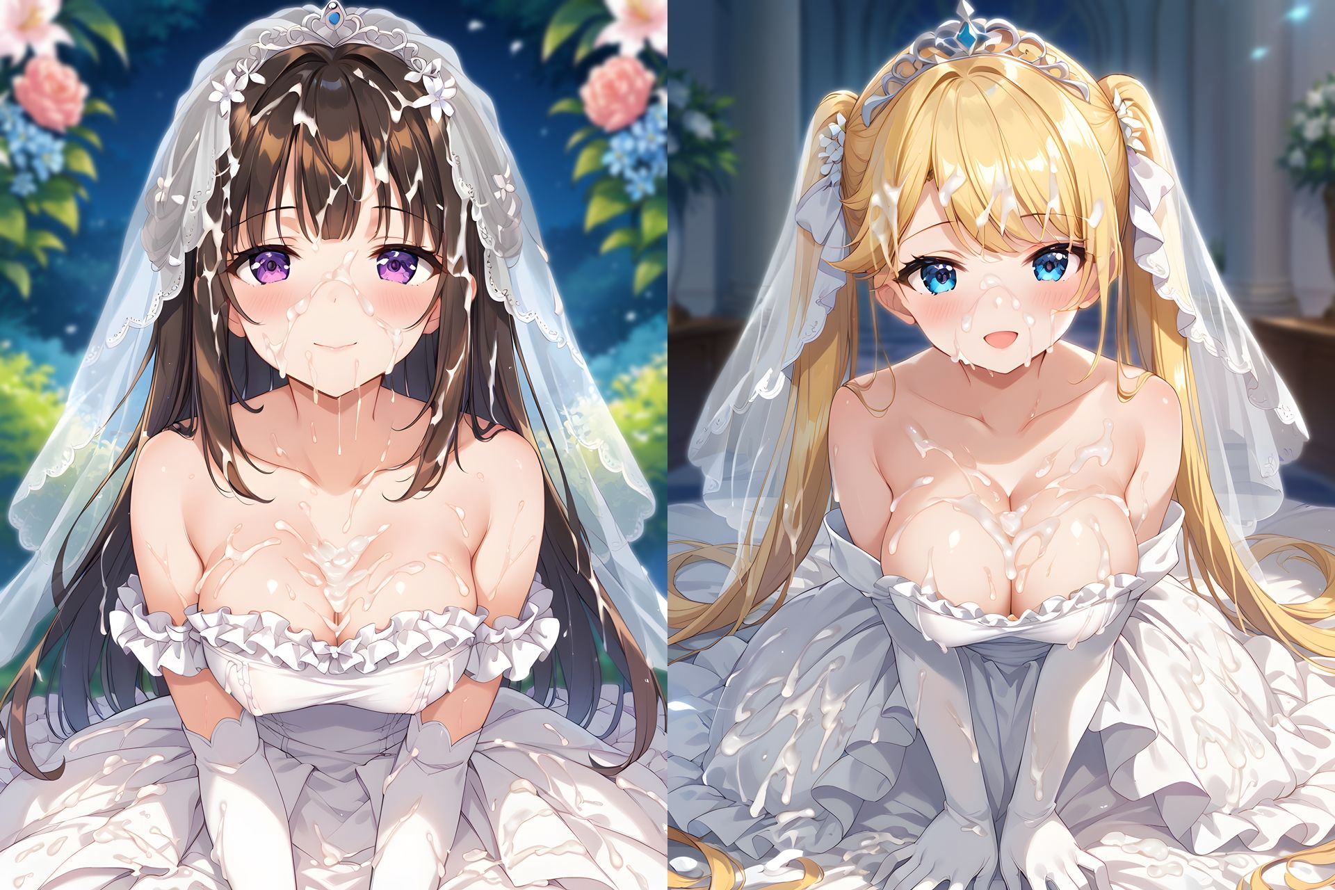 ドレスぶっかけCG集2 - サンプル画像 1