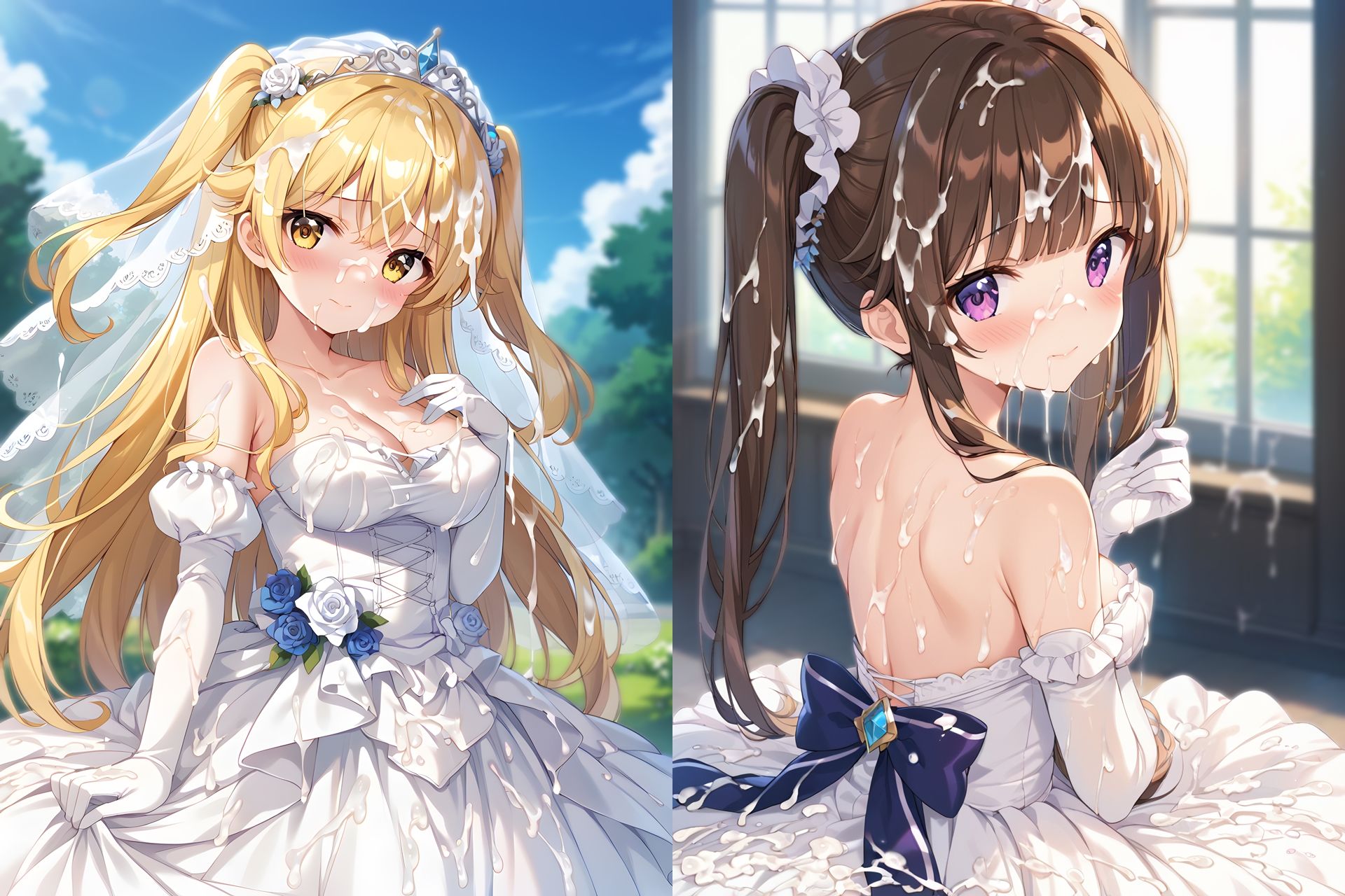 ドレスぶっかけCG集2 - サンプル画像 2