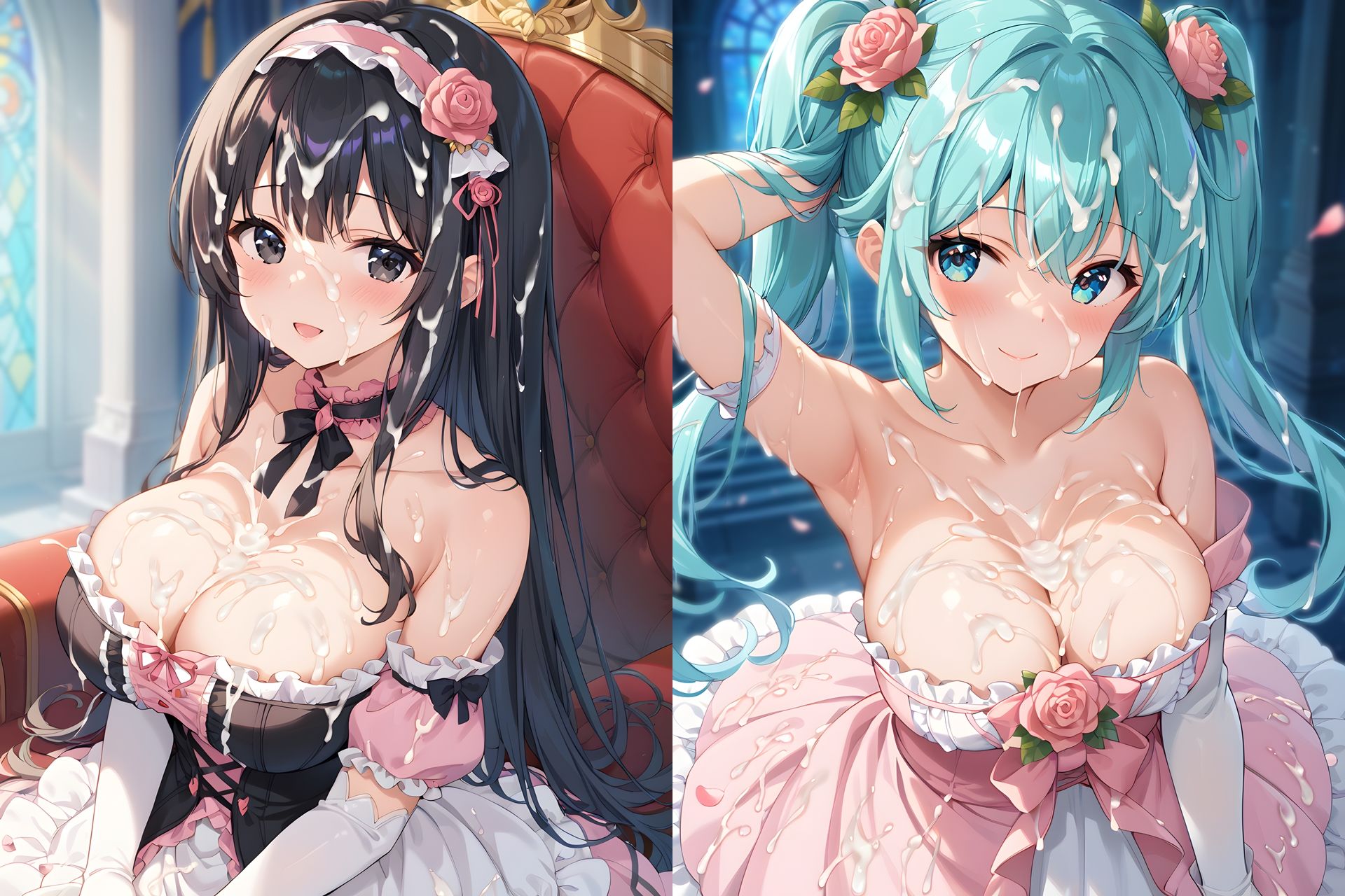 ドレスぶっかけCG集2 - サンプル画像 4