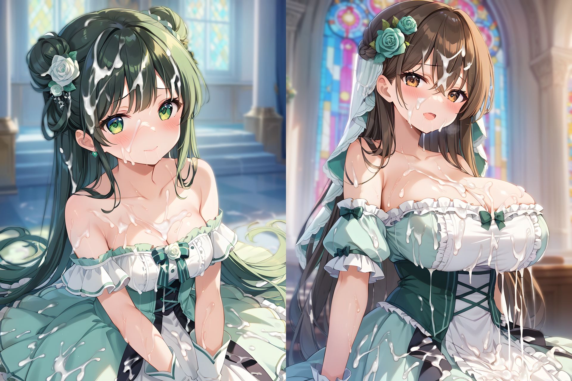 ドレスぶっかけCG集2 - サンプル画像 8