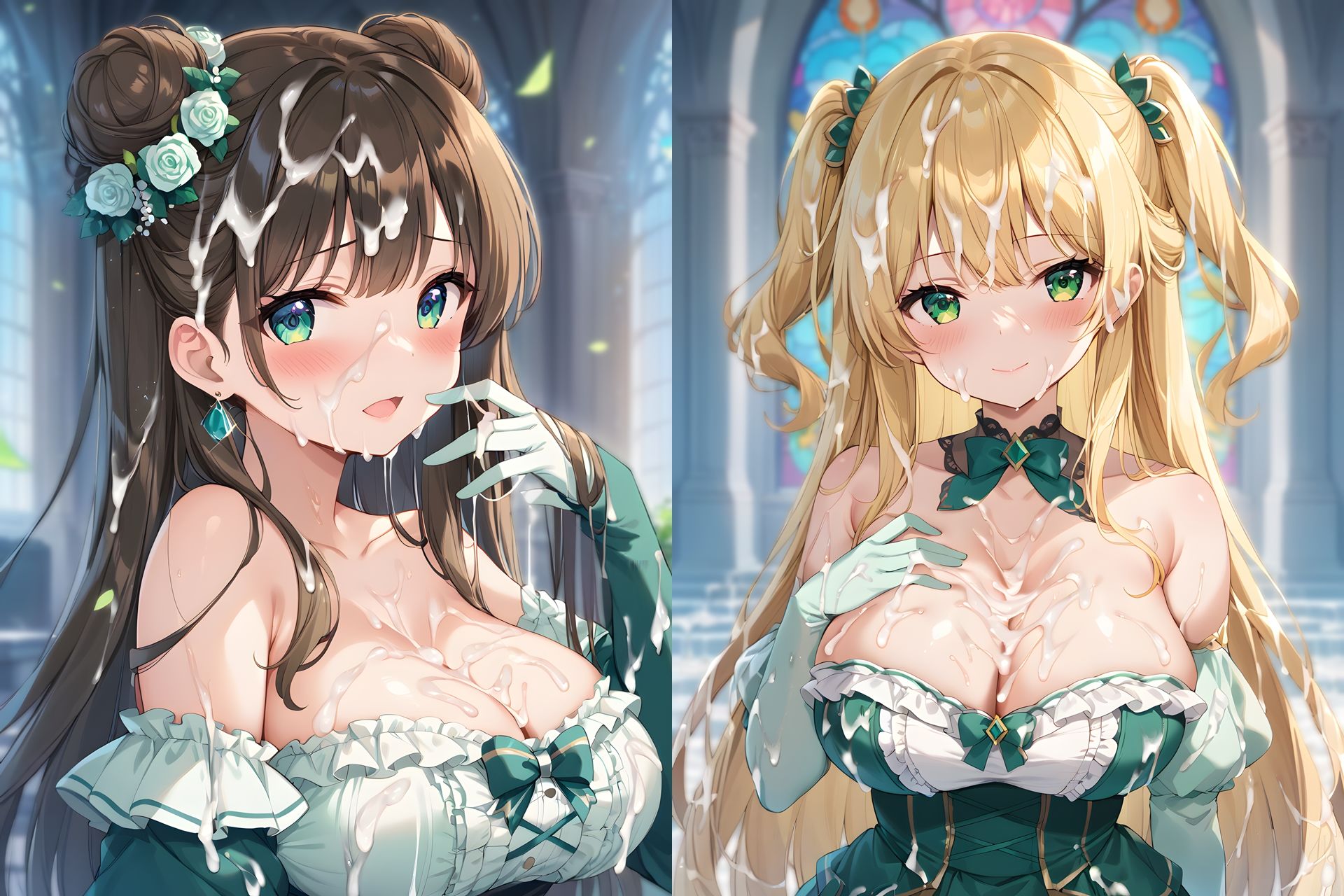 ドレスぶっかけCG集2 - サンプル画像 9