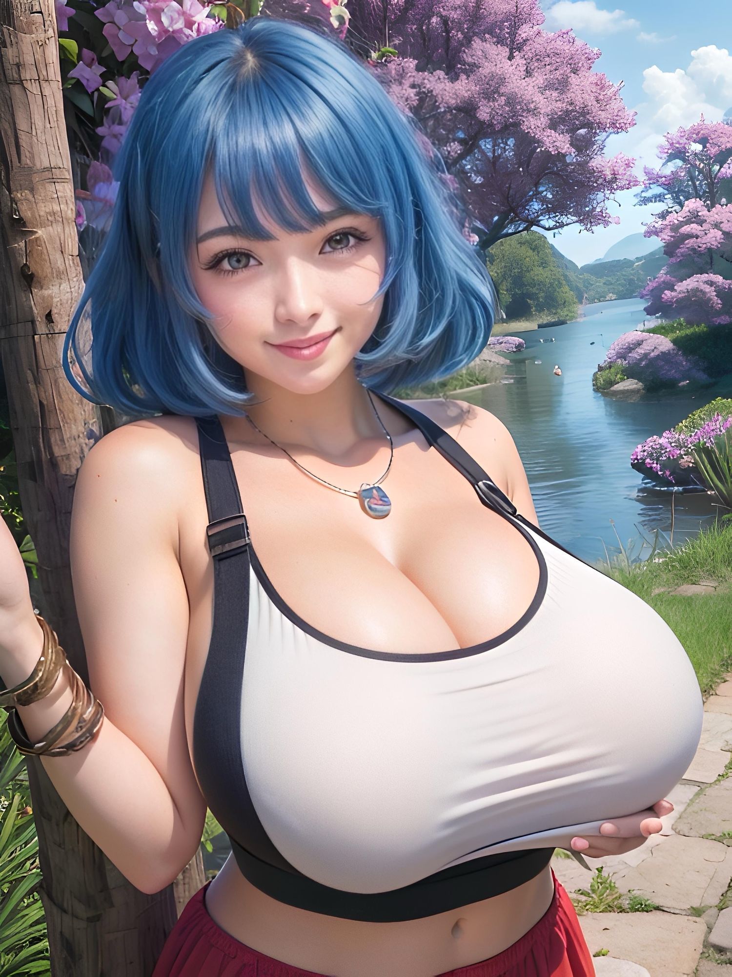 タンクトップ爆乳 - サンプル画像 6