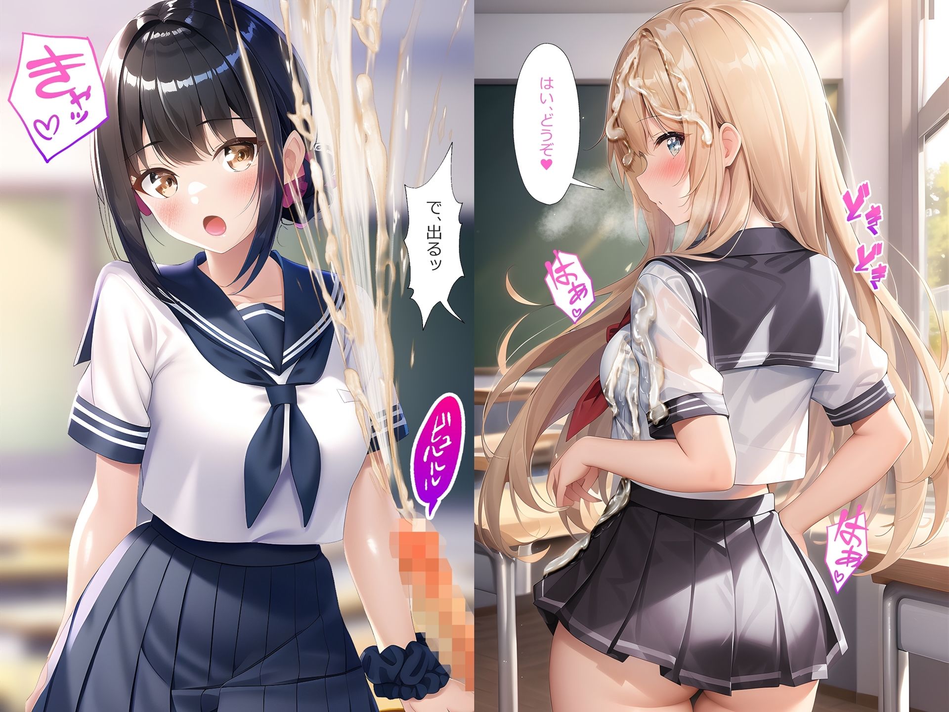 【総集編1】制服×ぶっかけ無洗浄 - サンプル画像 7