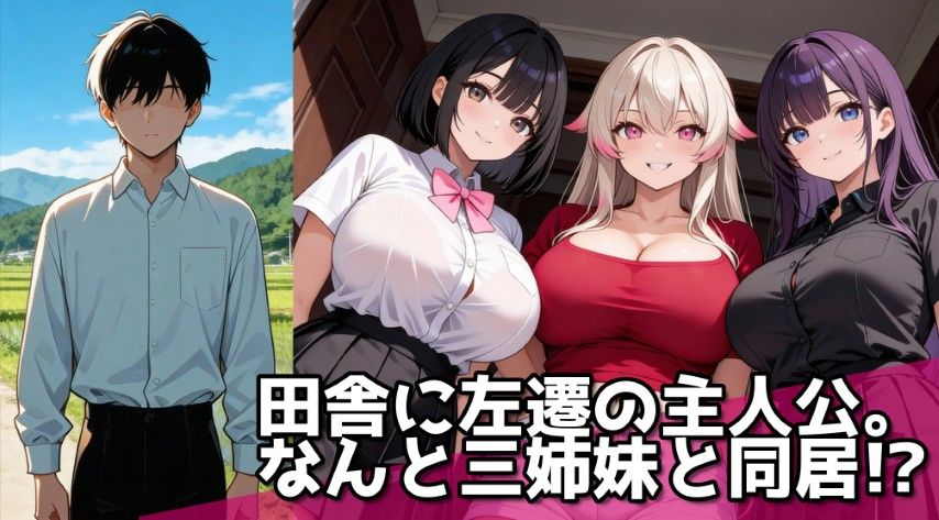 孕ませ郡夜●い村の三姉妹〜熱い白濁精子を取り合う爆乳三姉妹とドクドク中出しナイト〜 - サンプル画像 1